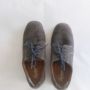 Florsheim Boys Youth Suede Genuine Leather Dress Shoes SZ 5M Dark Gray